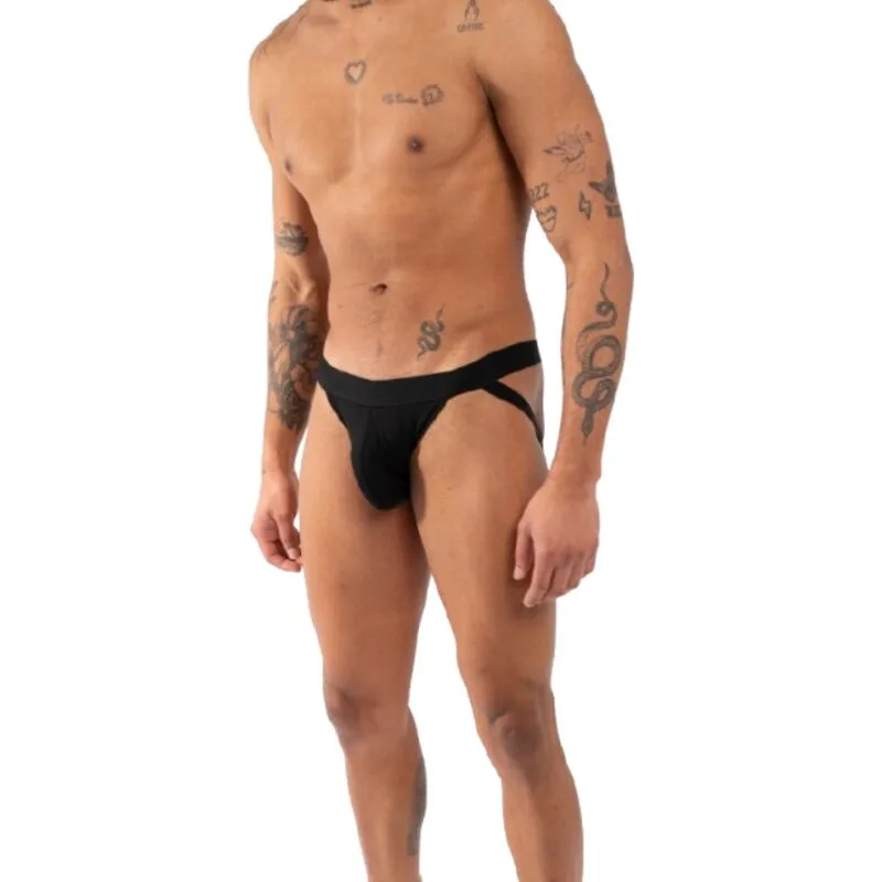 Burn - 011 Double Black Jockstrap - Size S