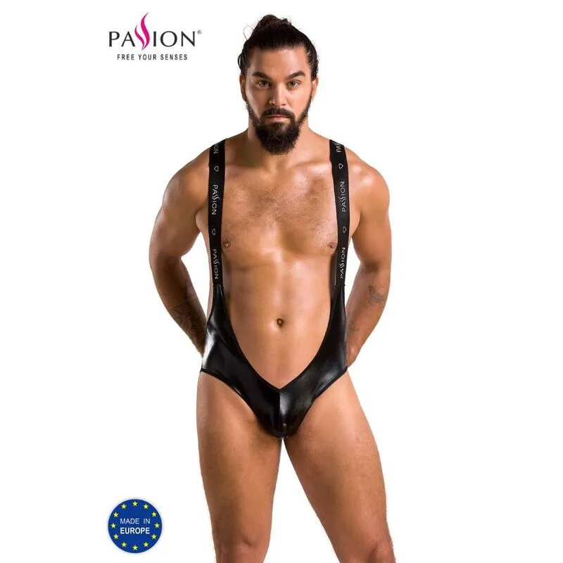 Passion 027 Bruno Herr Bodystocking - Svart, Storlek L/XL