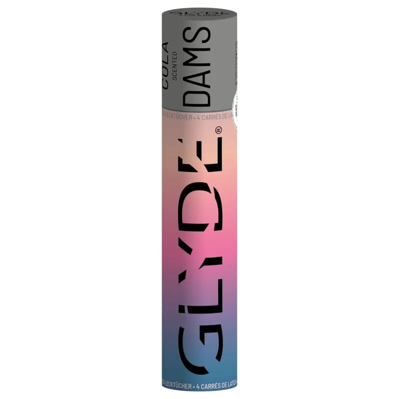 Sheer Glyde Dams – Latexbarriär för oralsex (Koladoft, 4-pack)