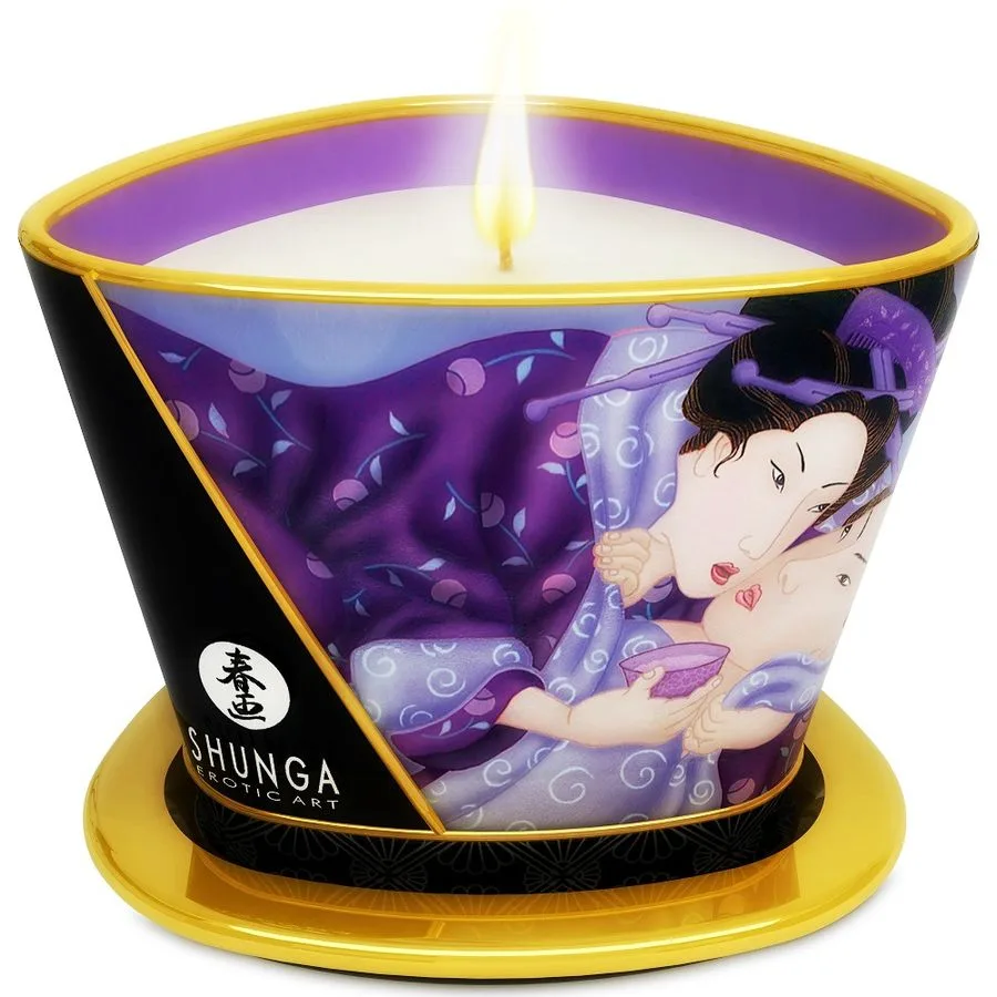 Shunga - Mini Caress by Candlelight Exotic Fruits Massageljus 170ml