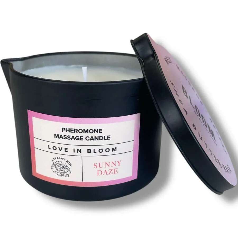 Eye of Love - Bloom Massage Candle Sativa Sunny Daze 150 ml | Feromon-infuserat sensuellt massageljus