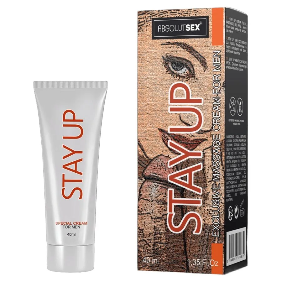 Ruf - Stay Up Fördröjningskräm för Män | Kylande Klimaxkontroll | 40 ml