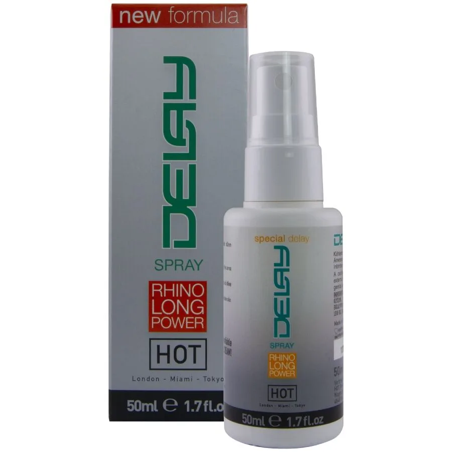 HOT Delay Spray för Män – Långvarig Uthållighet & Känslighetskontroll – 50 ml