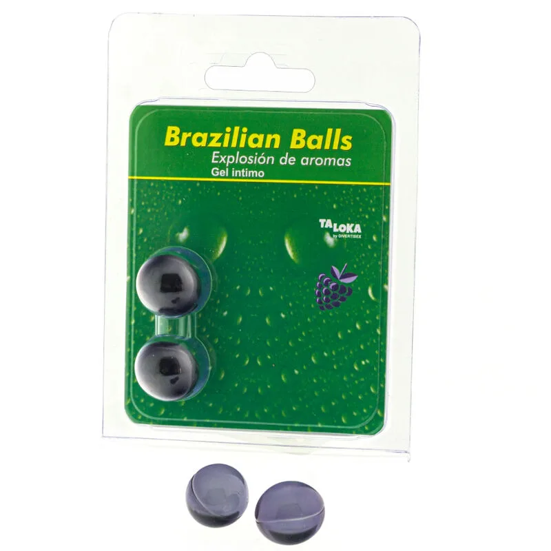 Taloka - 2 Brasilianska Massagebollar med Bär Intimgel