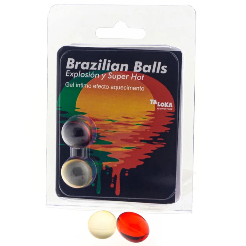 Taloka - Brasilianska Värmande Massagebollar med Stimulerande Gel (Förpackning med 2)