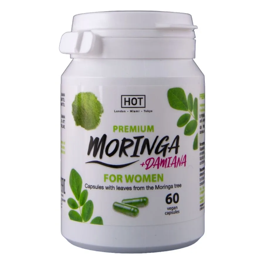 HOT Moringa Women's Vitality Kapslar – 60-kapselstillskott för kvinnlig energi & libidostöd
