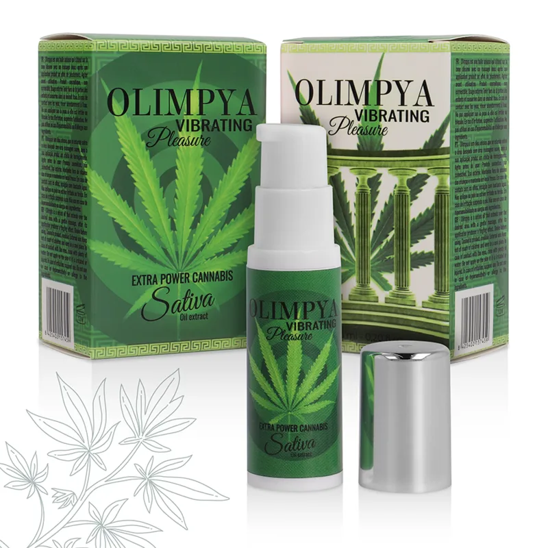 Olimpya - Vibrerande Njutningsolja med Cannabis Sativa-extrakt
