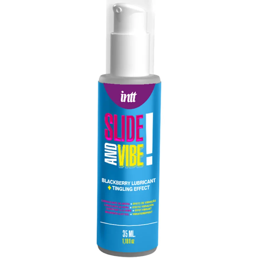 Intt Releases - Kyssbar Vattenbaserad Stimulerande Glidkräm med Björnbärssmak 35 ml