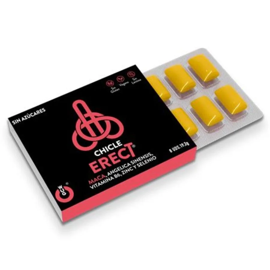 Wug Sex Sense - Tuggummi för erektion | 1 förpackning med 8 enheter