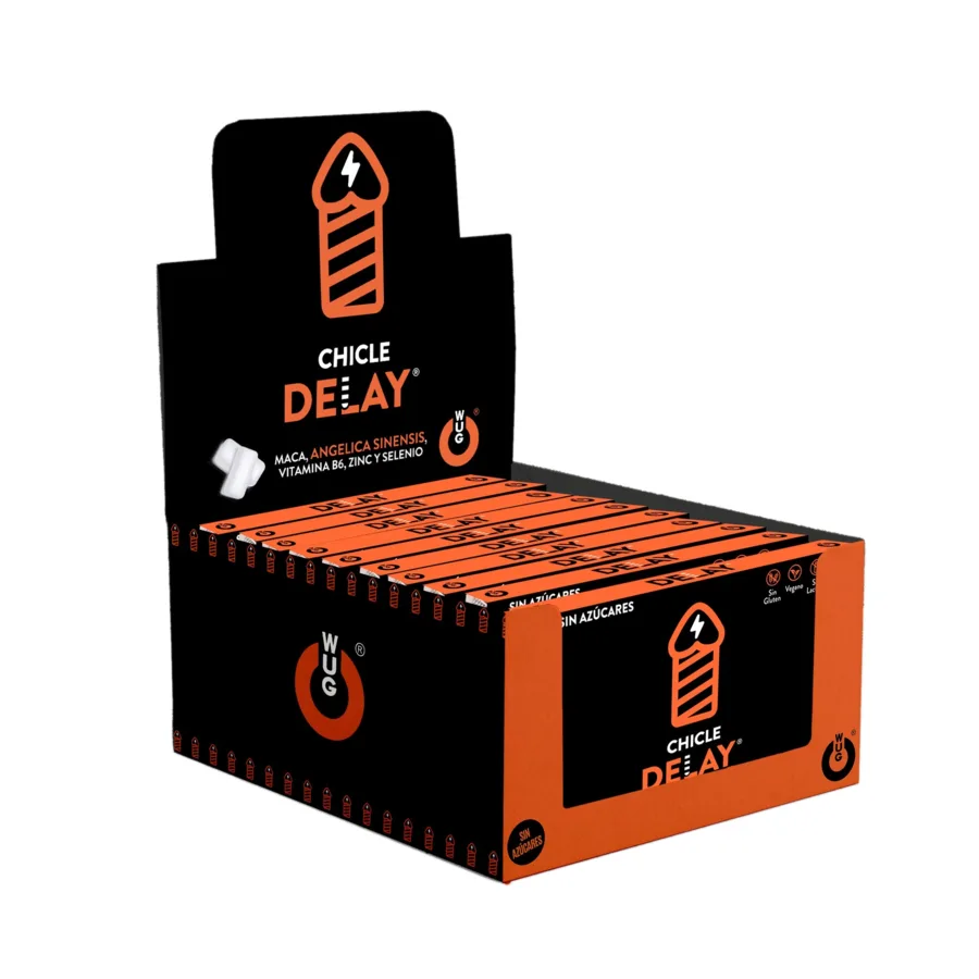 Wug Sex Sense - Tuggummi för fördröjd utlösning | Displaybox 12 x 8 enheter