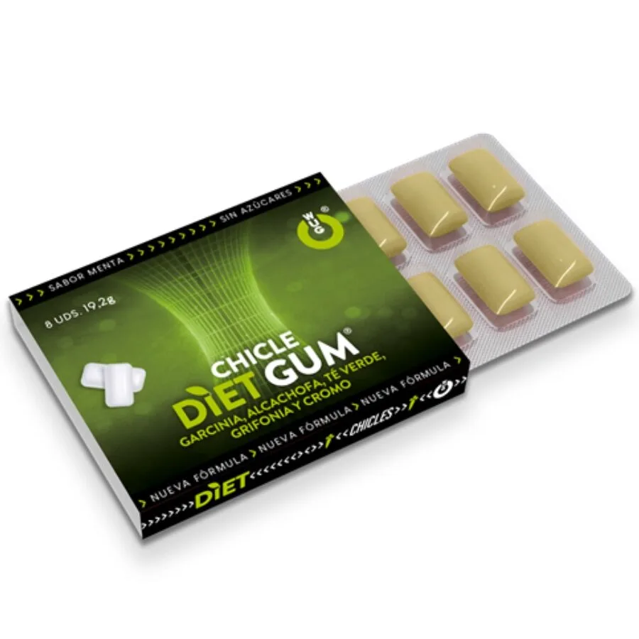 Wug Diet – Aptitdämpande & Sug-kontrollerande Tuggummi | 1 Box med 8 Enheter