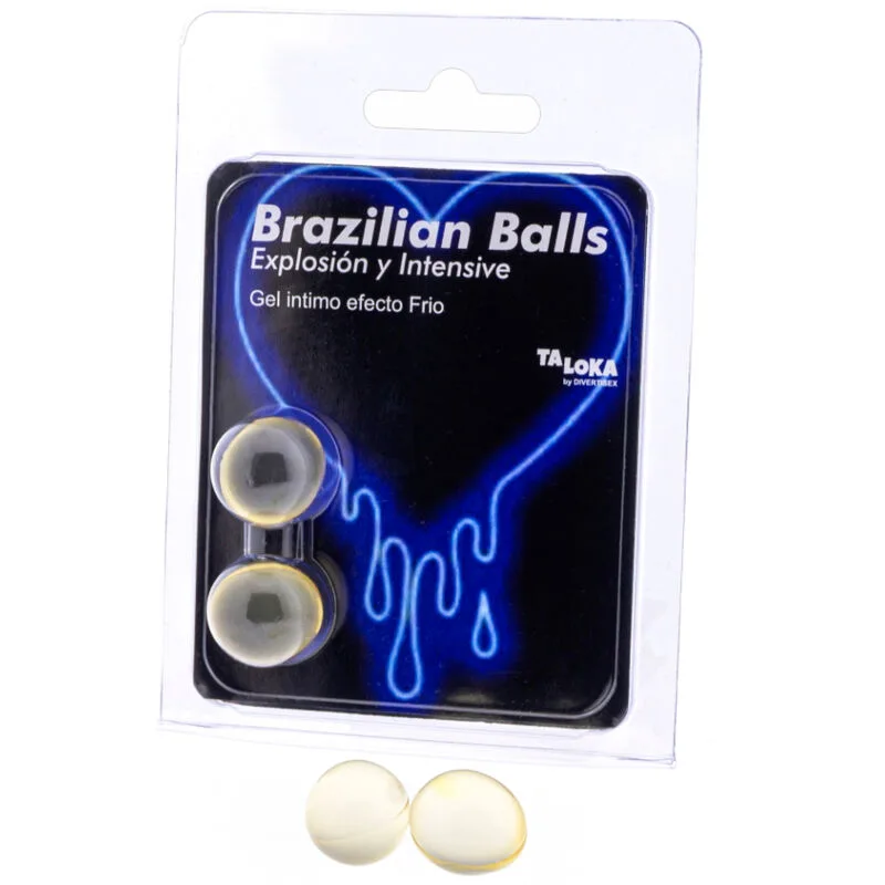 Taloka - 2 Brasilianska Massagebollar med Kall & Vibrerande Sensation Stimulerande Gel