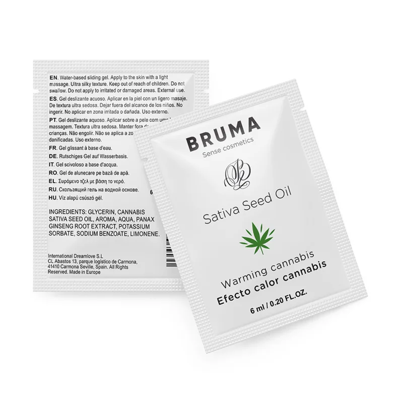 Bruma - Sativa Seed Oil Warming Sliding Gel with Cannabis Flavour 6 ml