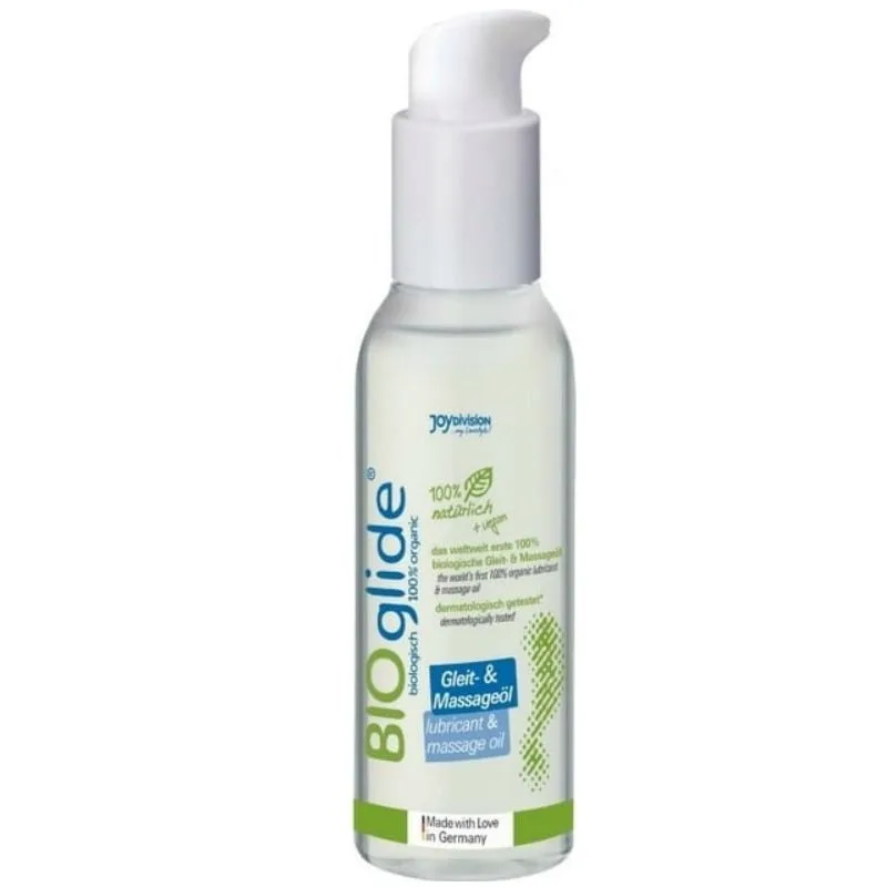 Bioglide Organic Lubricant & Massage Oil 125 ml – 100% Natural, Vegan & pH-Balanced