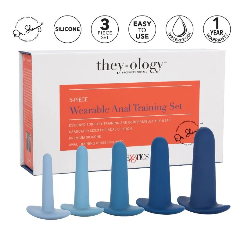 Calexotics They-Ology Bärbart Analt Träningsset – 5-delat Silikondilatatorkit