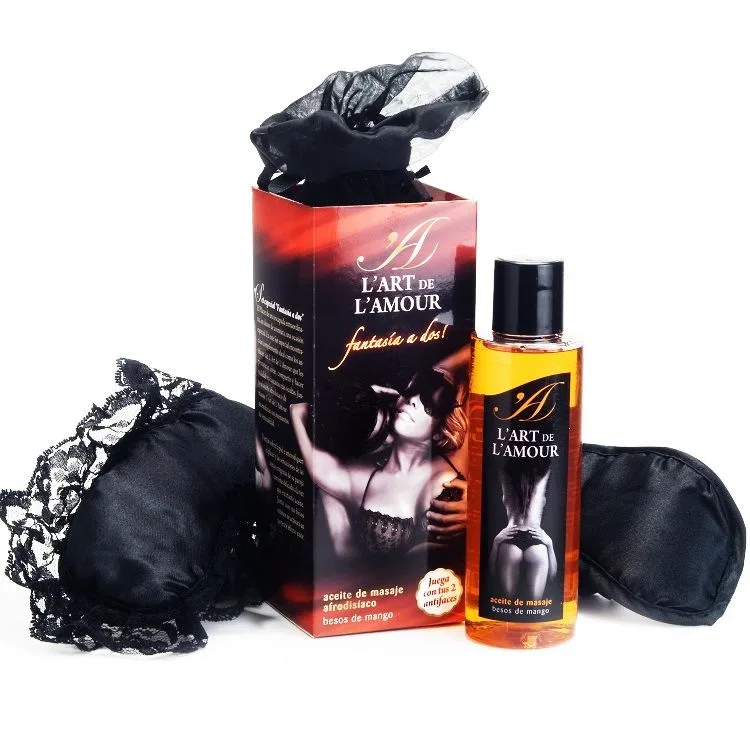 Extase Sensual - Speciellt Fantasiset för Två: Ögonbindlar & Massageolja för Par