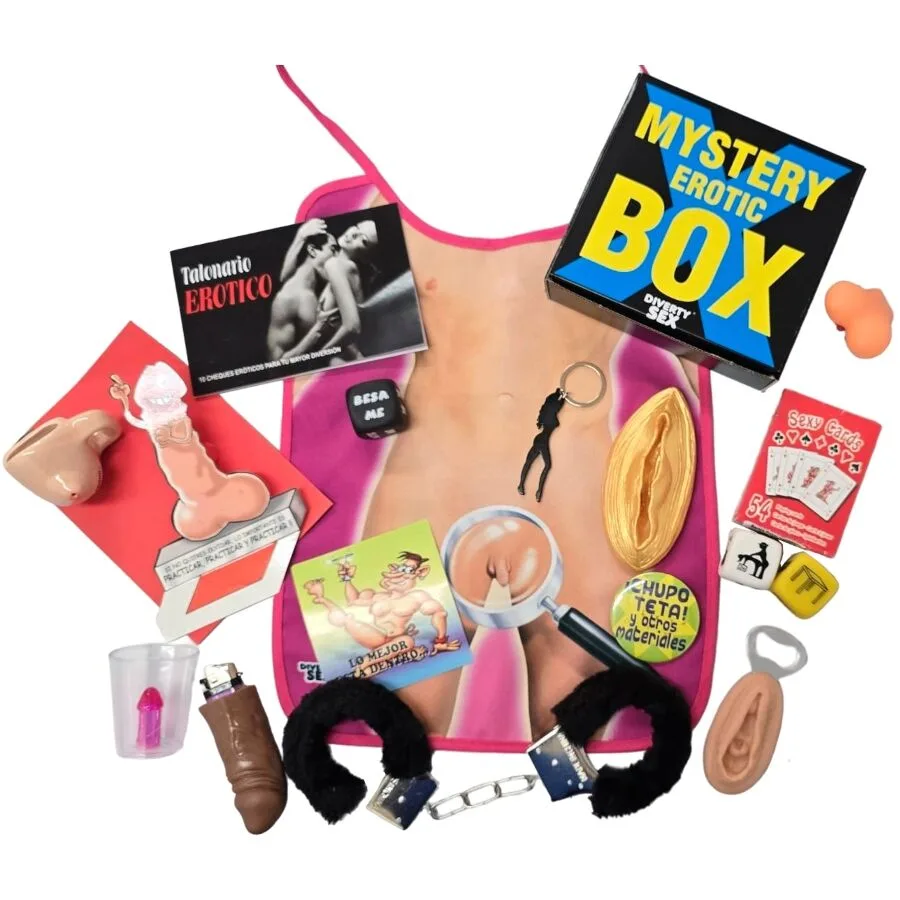 Diablo Picante – Mystisk Erotisk Presentbox för Honom | 15 x 15 cm Överraskningsset