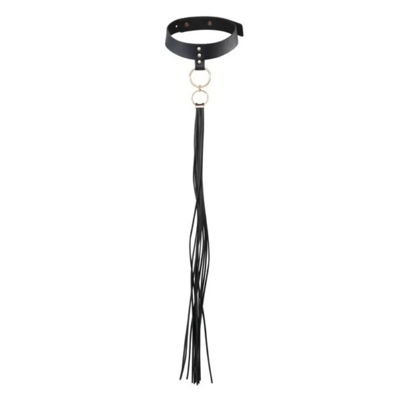 Bijoux Indiscrets Maze Tassel Choker – Svart