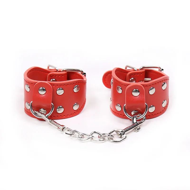 Ohmama Fetish – Adjustable Metal Chain Handcuffs for Bondage Play