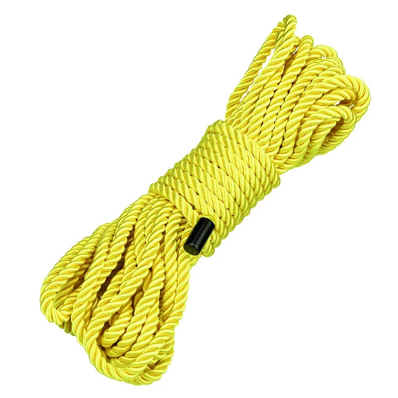 CalExotics Boundless Rope 10M – Yellow Soft Bondage Rope for Restraint Play