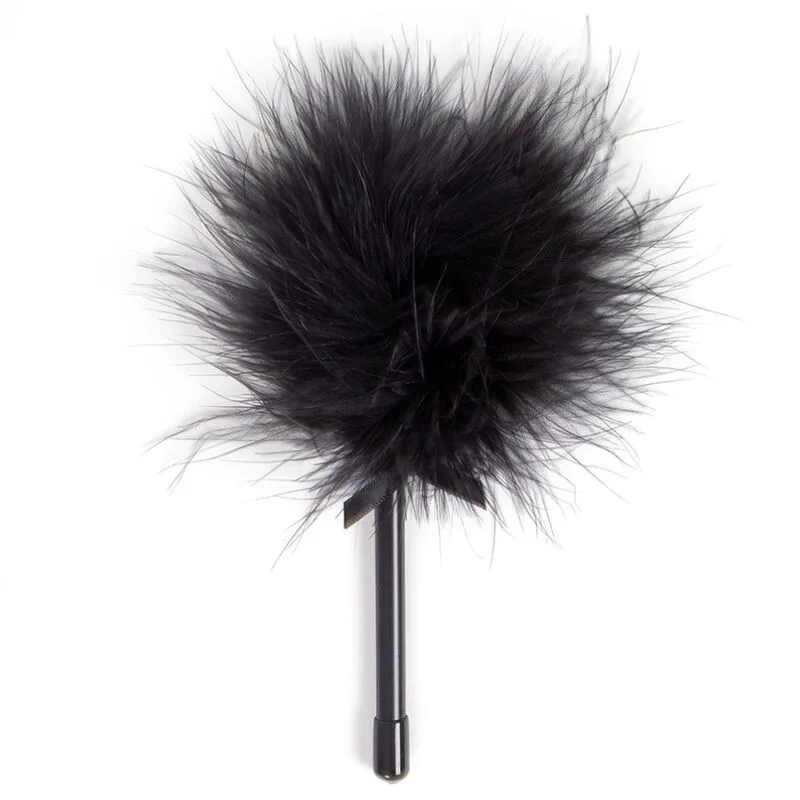 Secret Play - Mini Svart Marabou Fjäderkittlare