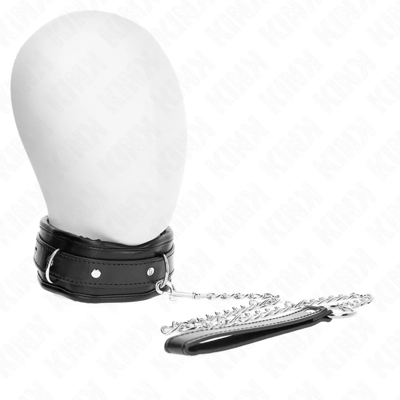 Kink - Kraftigt Statement-halsband med Bältespänne 65 CM | Modell 1 | Justerbart 36,5–50 CM