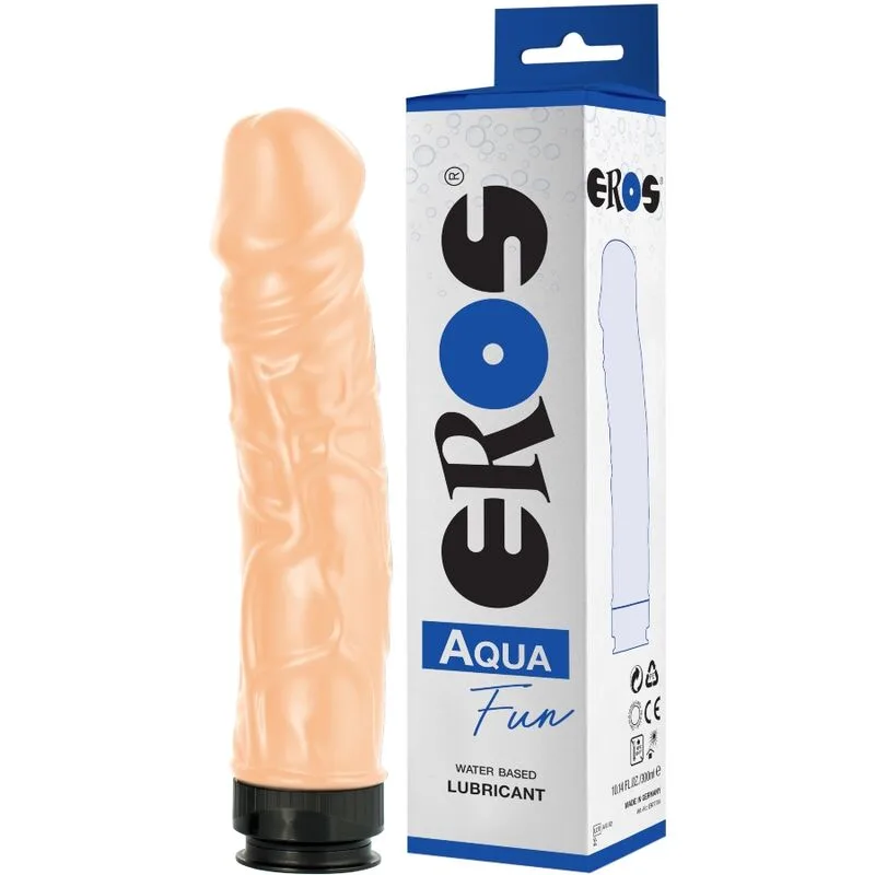 Eros - Aqua Fun Realistic Dildo with Water-Based Lubricant Bundle