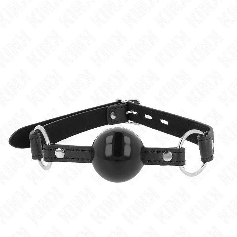 Kink TPE Ball Gag with Locking Buckle – 4 cm Ball, 60 x 2 cm Strap