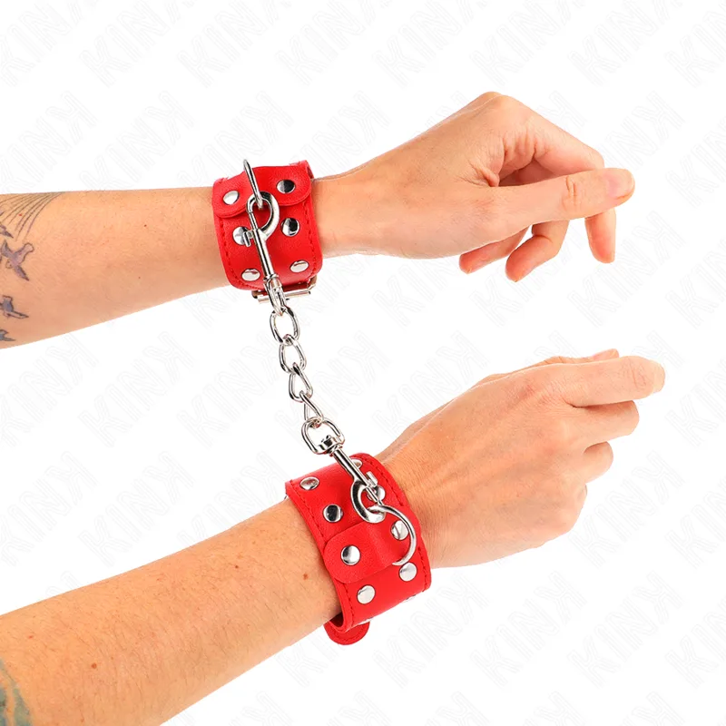 Kink Justerbara Dubbla Nit-Armband i Rött