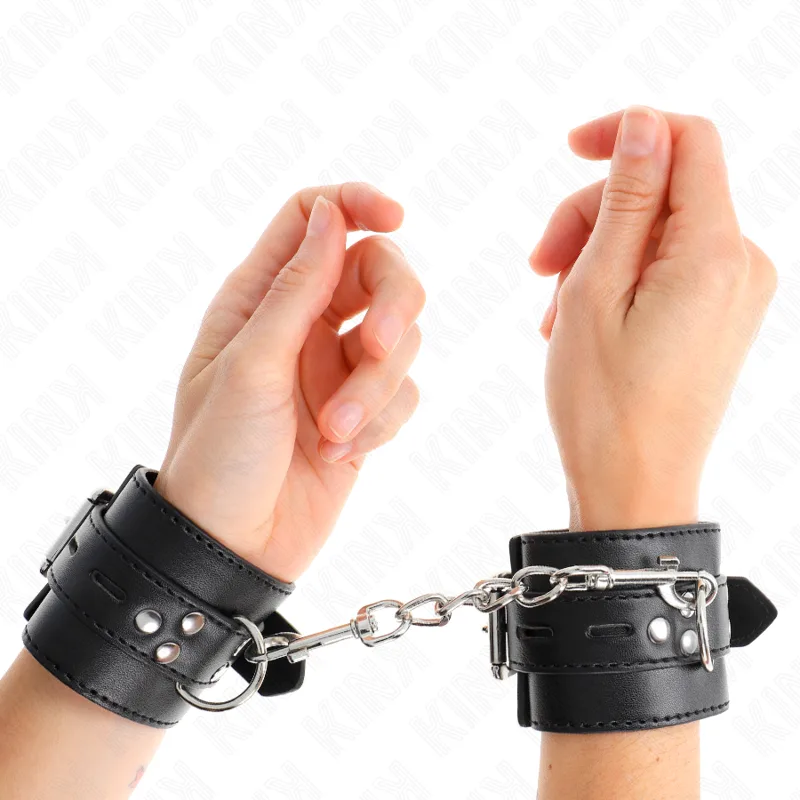 Kink Justerbara Handledsbojor med Bälte – Svart (17–28 cm × 6 cm)