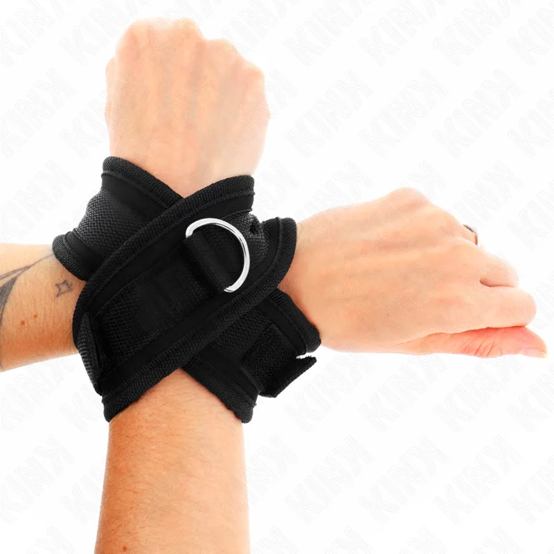 Kink Cross Cuffs Svarta Begränsningsmanschetter – 34 x 5,5 cm