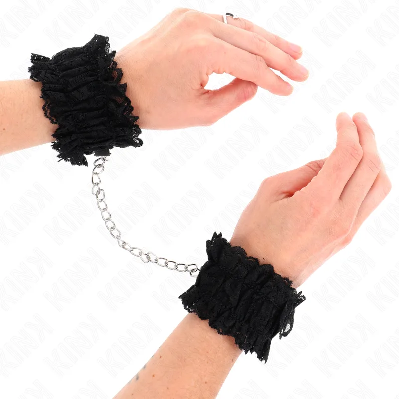 Kink Lace Elastiska Handledsbojor i Svart