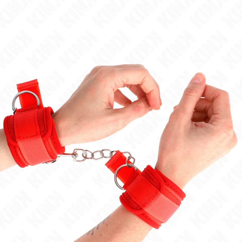 Kink Neoprene Wrist Restraints in Red – 42 x 5 cm