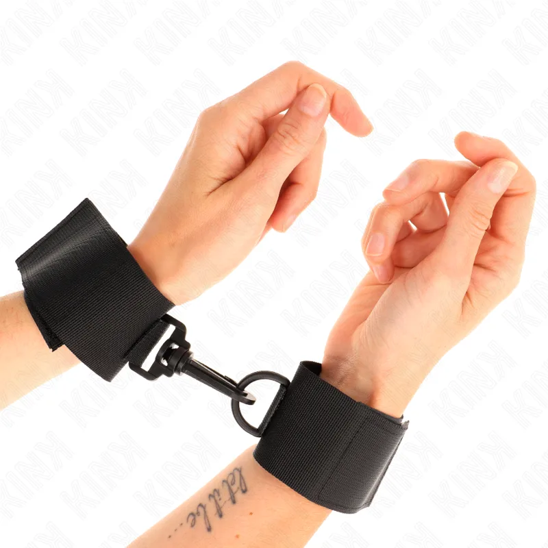 Kink Nylon Handledsrestriktioner – Svart
