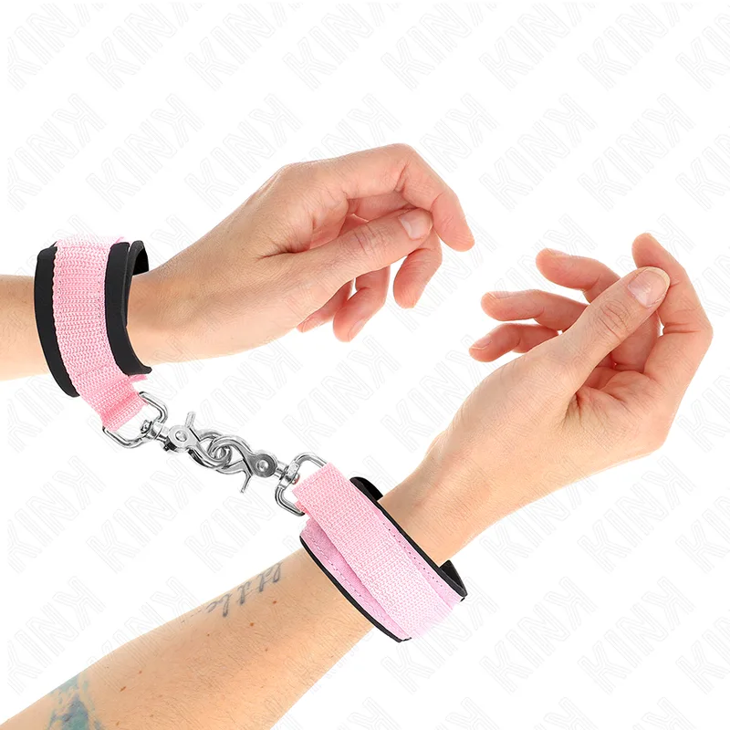 Kink Adjustable Neoprene Wrist Restraints – Rosa (22–34 cm)