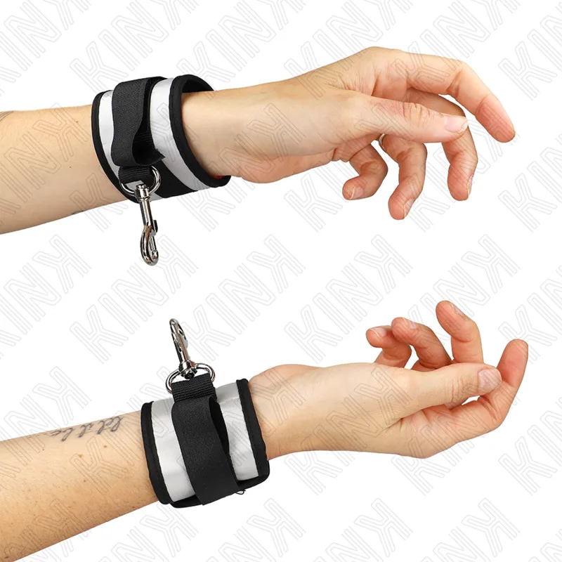 Kink Neoprene Wrist Restraint Cuffs in Grey – 23 x 5 cm