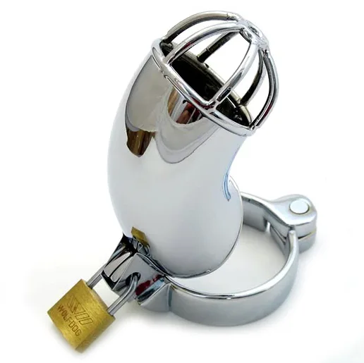Metal Hard - Lancelot Stainless Steel Male Chastity Cage with Ring and Padlock