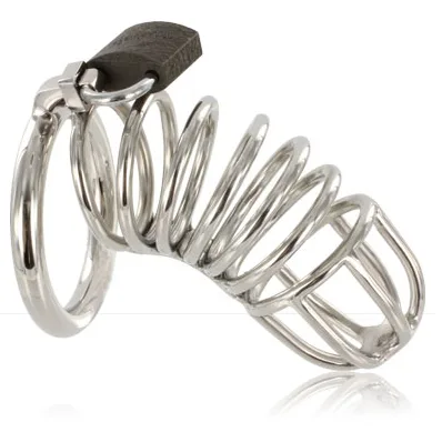 Metal Hard - Stainless Steel Chastity Cage with Ring and Lock
