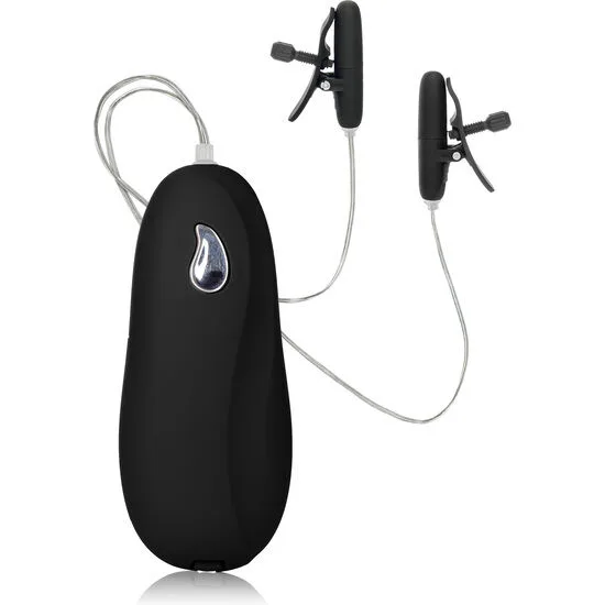CalExotics Nipple Play Vibrating Heated Nipple Teasers - Svart
