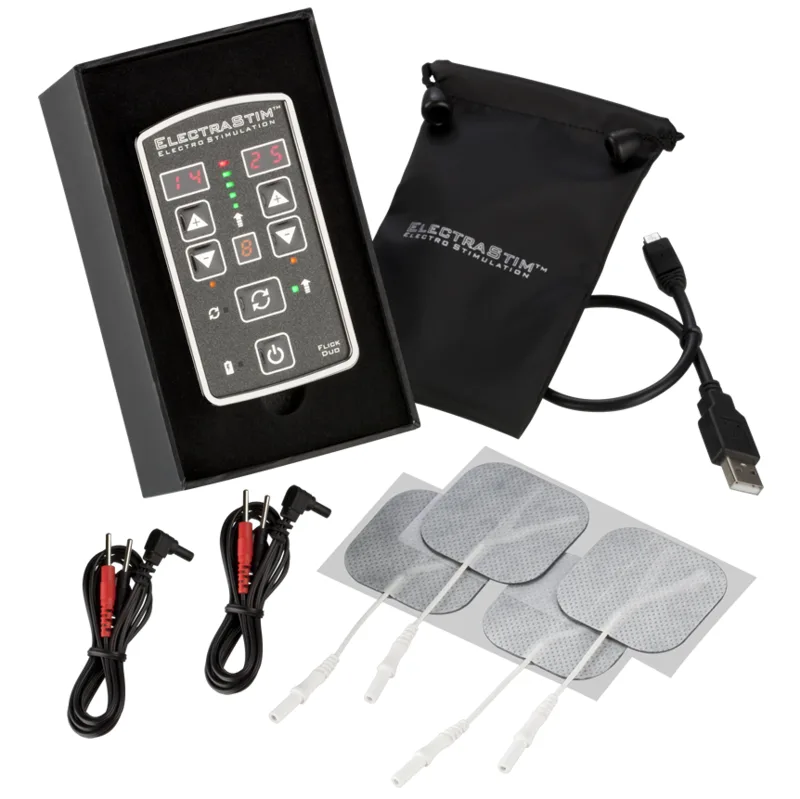 ElectraStim Flick Duo Dubbel-Kanal Elektrostimulationspaket