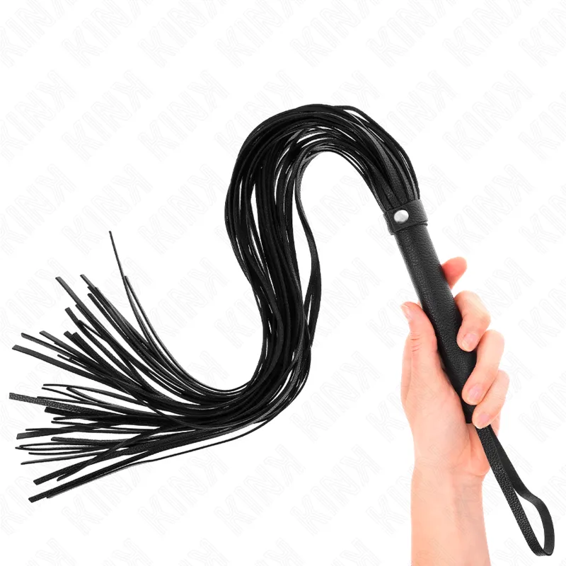 Kink – Svart Mjuk PVC Disciplinpiska 70 cm