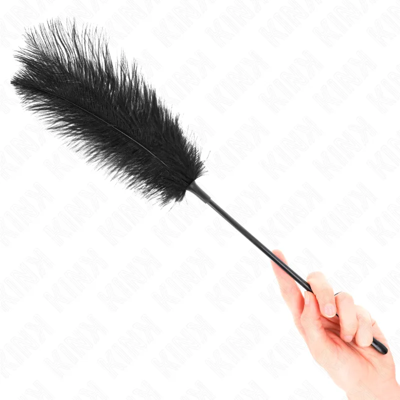 Kink Ostrich Feather Tickler – 19 cm Sensationsleksak
