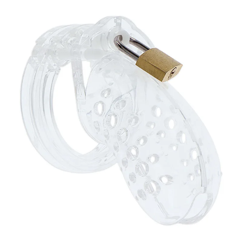 Hidden Desire - Extreme Acrylic Chastity Cage | Adjustable Clear Penis Restraint Device