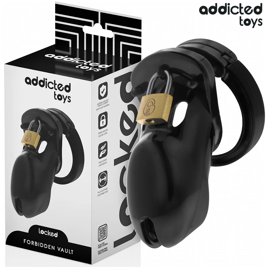 Addicted Toys Locked - Forbidden Vault Male Chastity Cage 10 CM