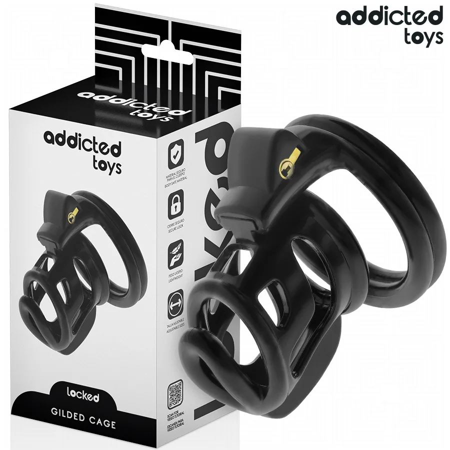 Addicted Toys Locked - Gyllene Bur Silikon Penisbur 8.5 CM
