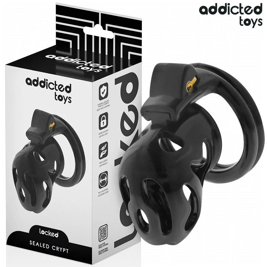 Addicted Toys Locked - Sealed Crypt Penis Chastity Cage 8 CM