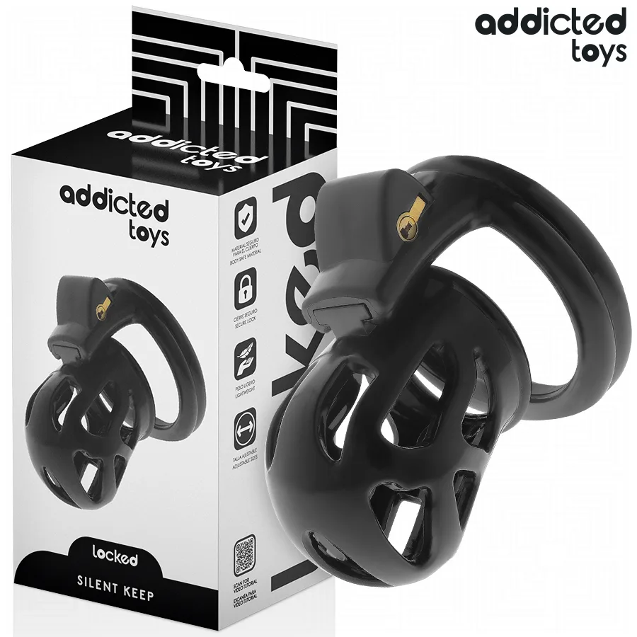 Addicted Toys Locked - Silent Keep Penis Chastity Cage 7.5 CM