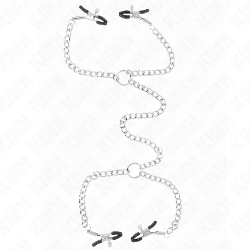 Kink 4-Point Chain Nipple Clamps with 32 cm Main Chain and 14 cm Sub-Chains