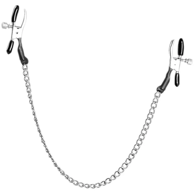 Fetish Fantasy Series - Adjustable Nipple Clamps with Weighted Chain