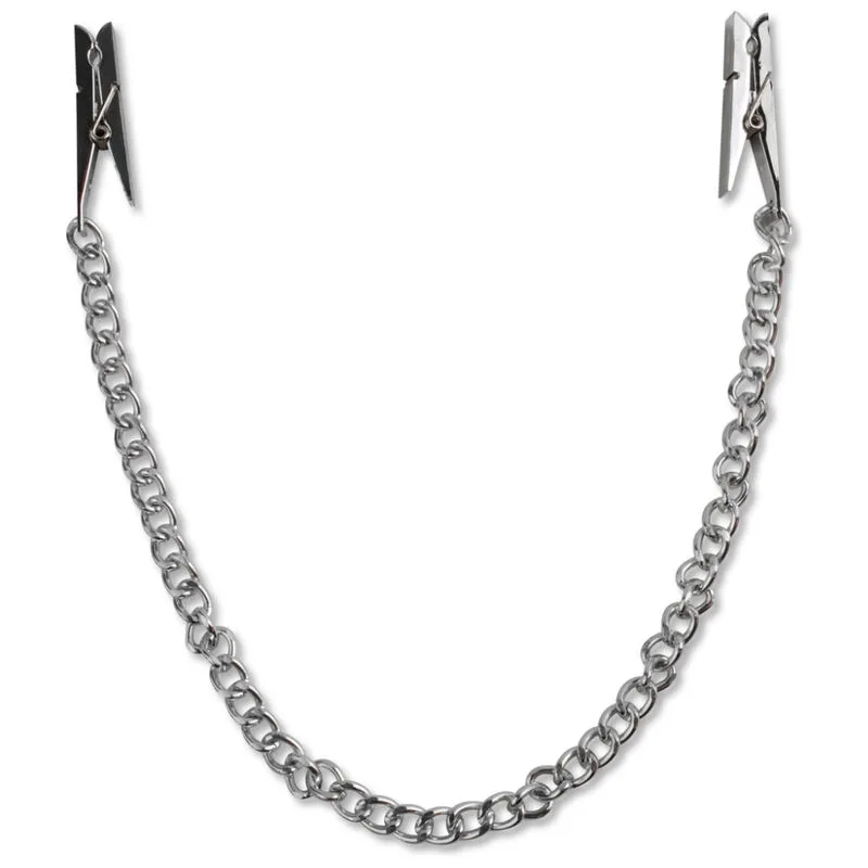 Fetish Fantasy Series - Silver Nipple Chain Clips